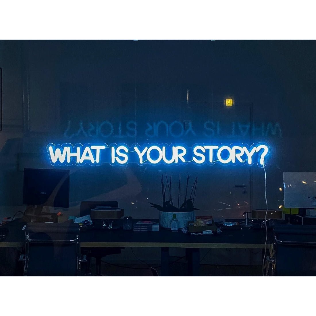 What Is Your Story Led Sign Business Neon Sign - Shineneon
