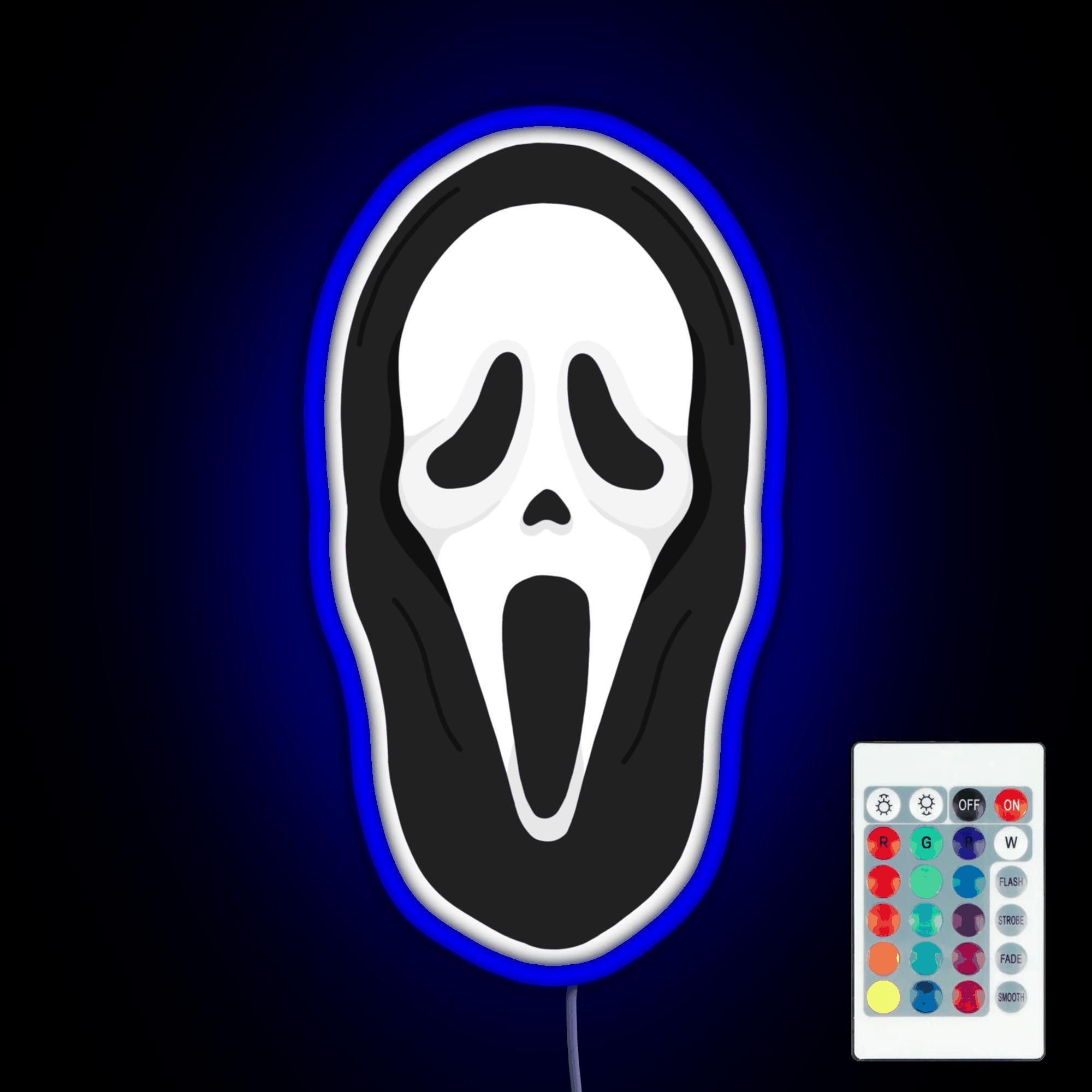 What S Your Favourite Scary Movie Rgb Led Neon Sign Pop Wall Art