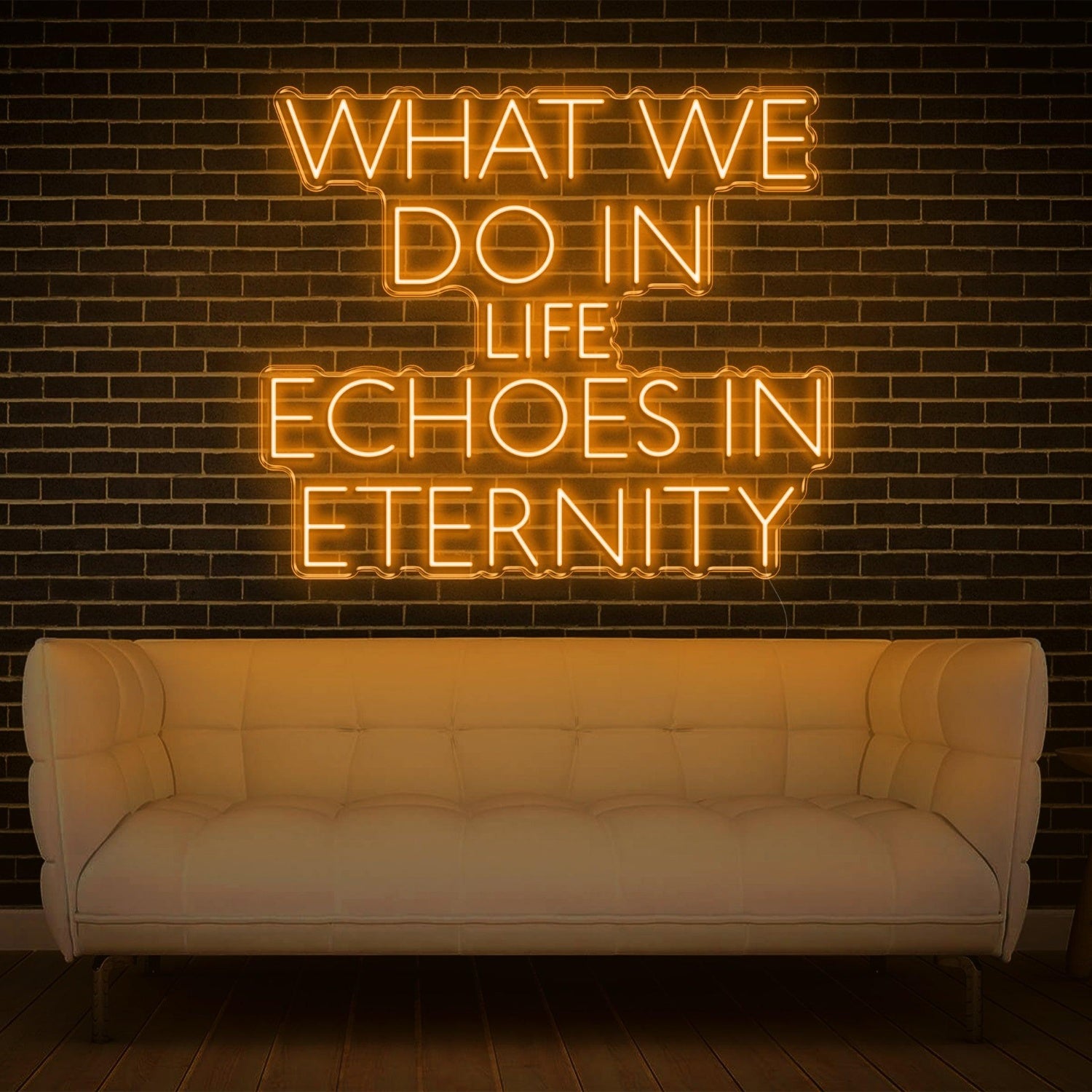 What We Do In Life Echoes In Eternity Pink Led Neon Sign For Home Studio Decor | Shineneon