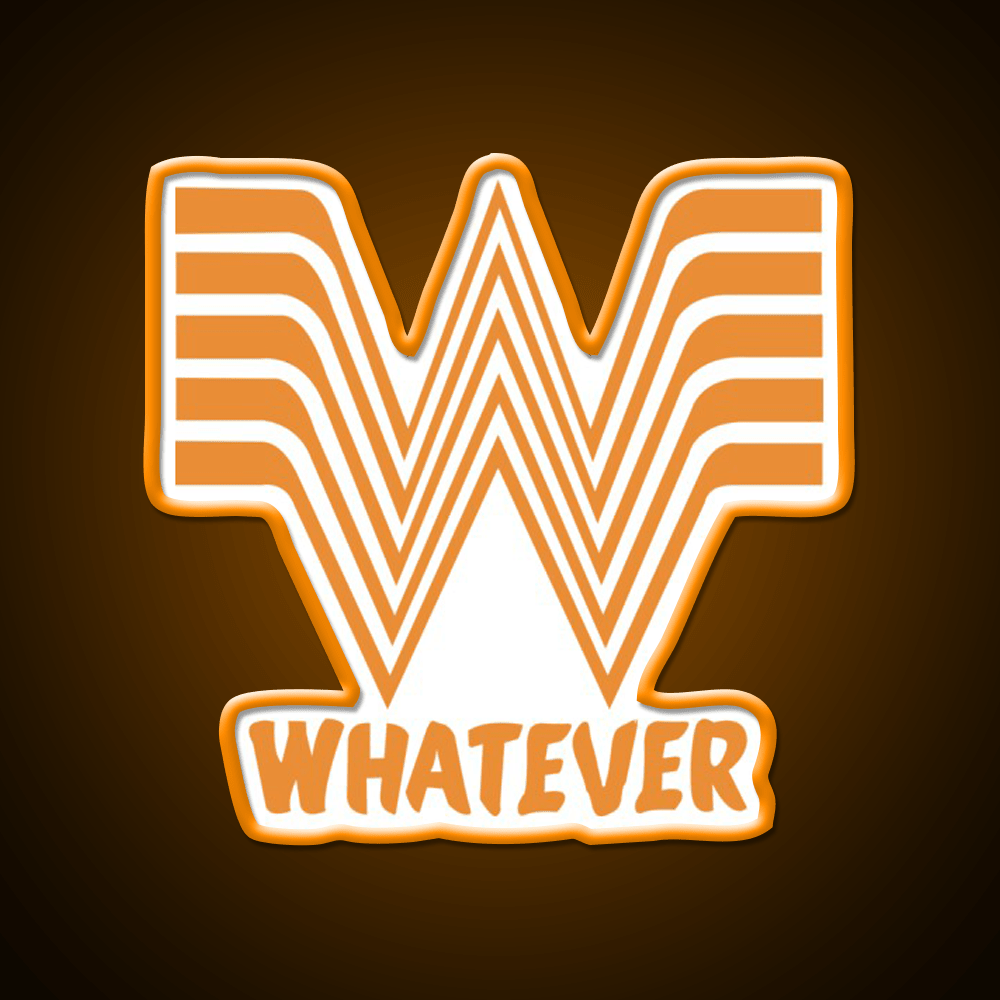 Whata Ever Fast Food Led Neon Sign For Burger Place Rgb Color - Shineneon