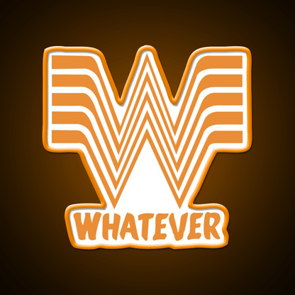Whata Ever Fast Food Led Neon Sign For Burger Place Rgb Color - Shineneon