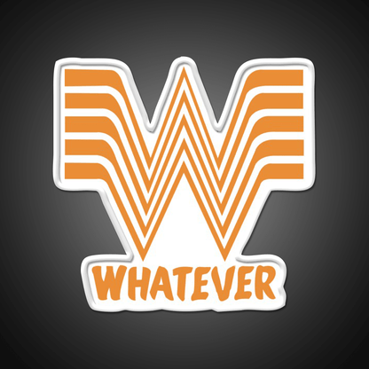 Whata Ever Fast Food Led Neon Sign For Burger Place Rgb Color - Shineneon