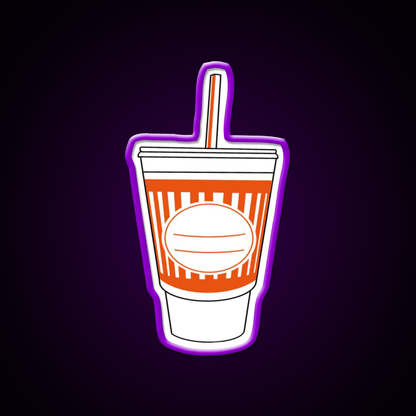 Whataburger Cup Fast Food Led Neon Sign For Burger Place Rgb Color - Shineneon
