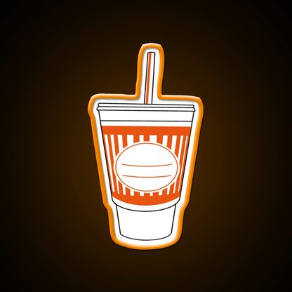 Whataburger Cup Fast Food Led Neon Sign For Burger Place Rgb Color - Shineneon