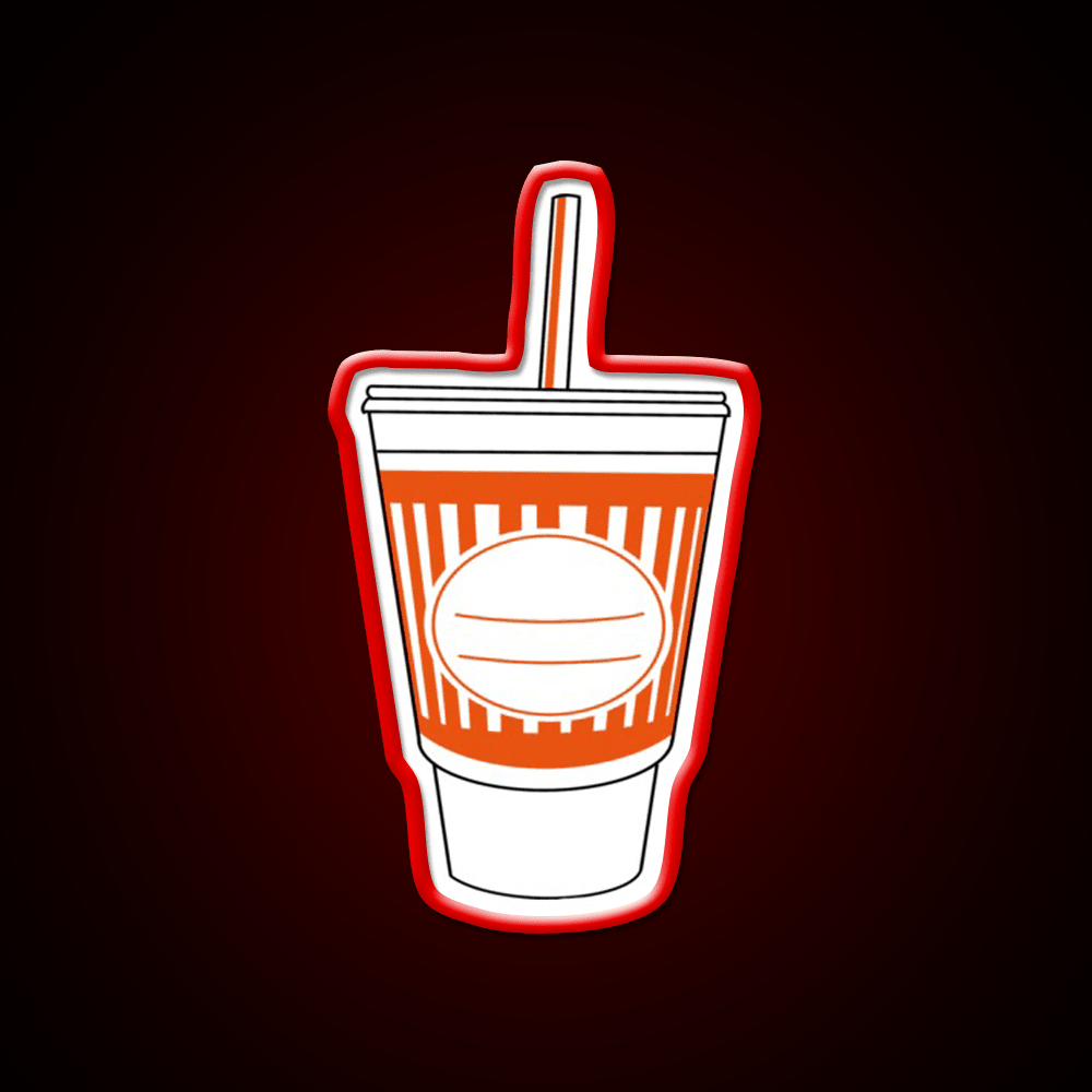 Whataburger Cup Fast Food Led Neon Sign For Burger Place Rgb Color - Shineneon