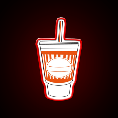 Whataburger Cup Fast Food Led Neon Sign For Burger Place Rgb Color - Shineneon
