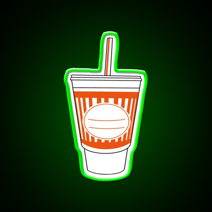 Whataburger Cup Fast Food Led Neon Sign For Burger Place Rgb Color - Shineneon