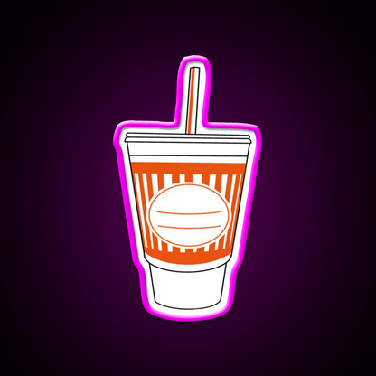Whataburger Cup Fast Food Led Neon Sign For Burger Place Rgb Color - Shineneon