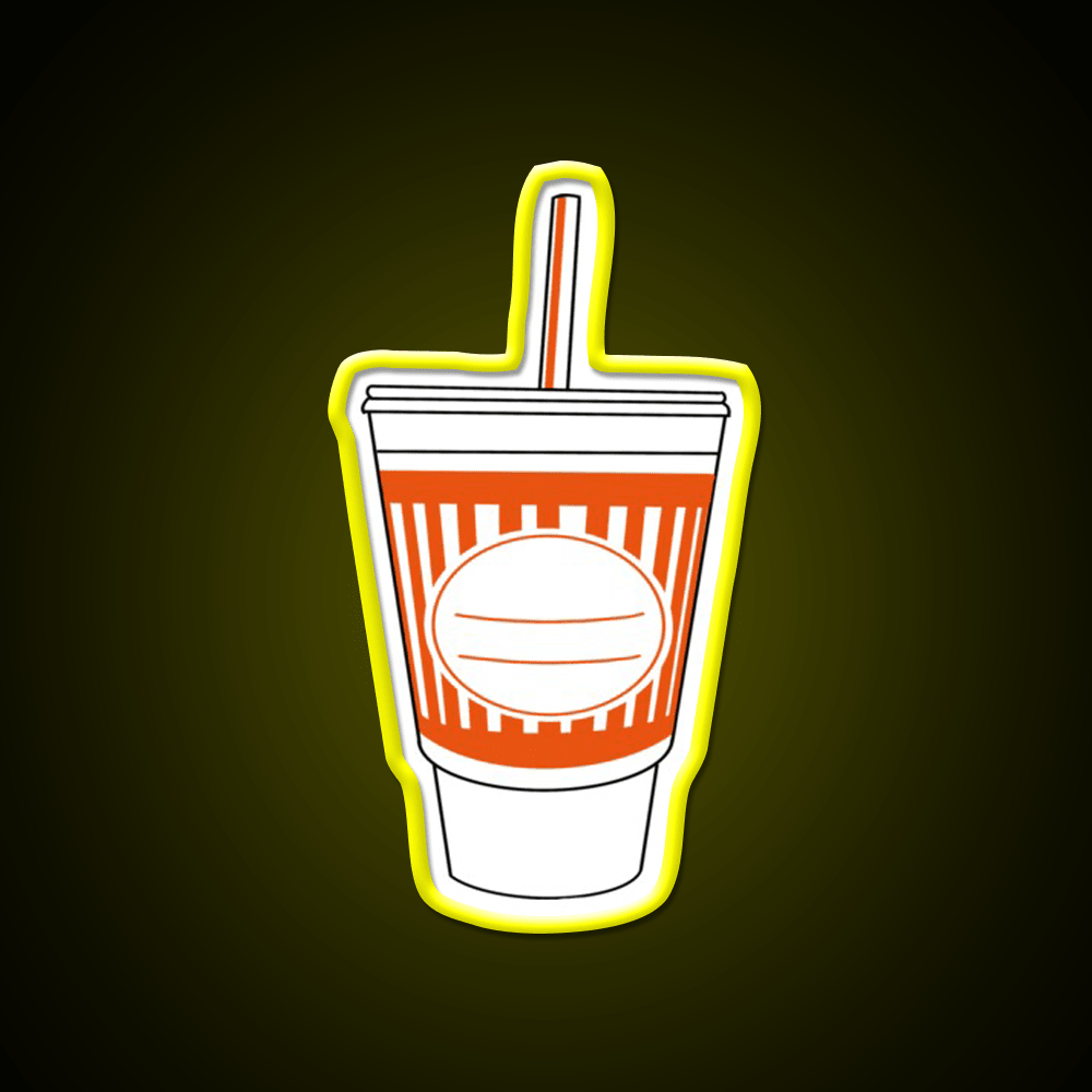 Whataburger Cup Fast Food Led Neon Sign For Burger Place Rgb Color - Shineneon