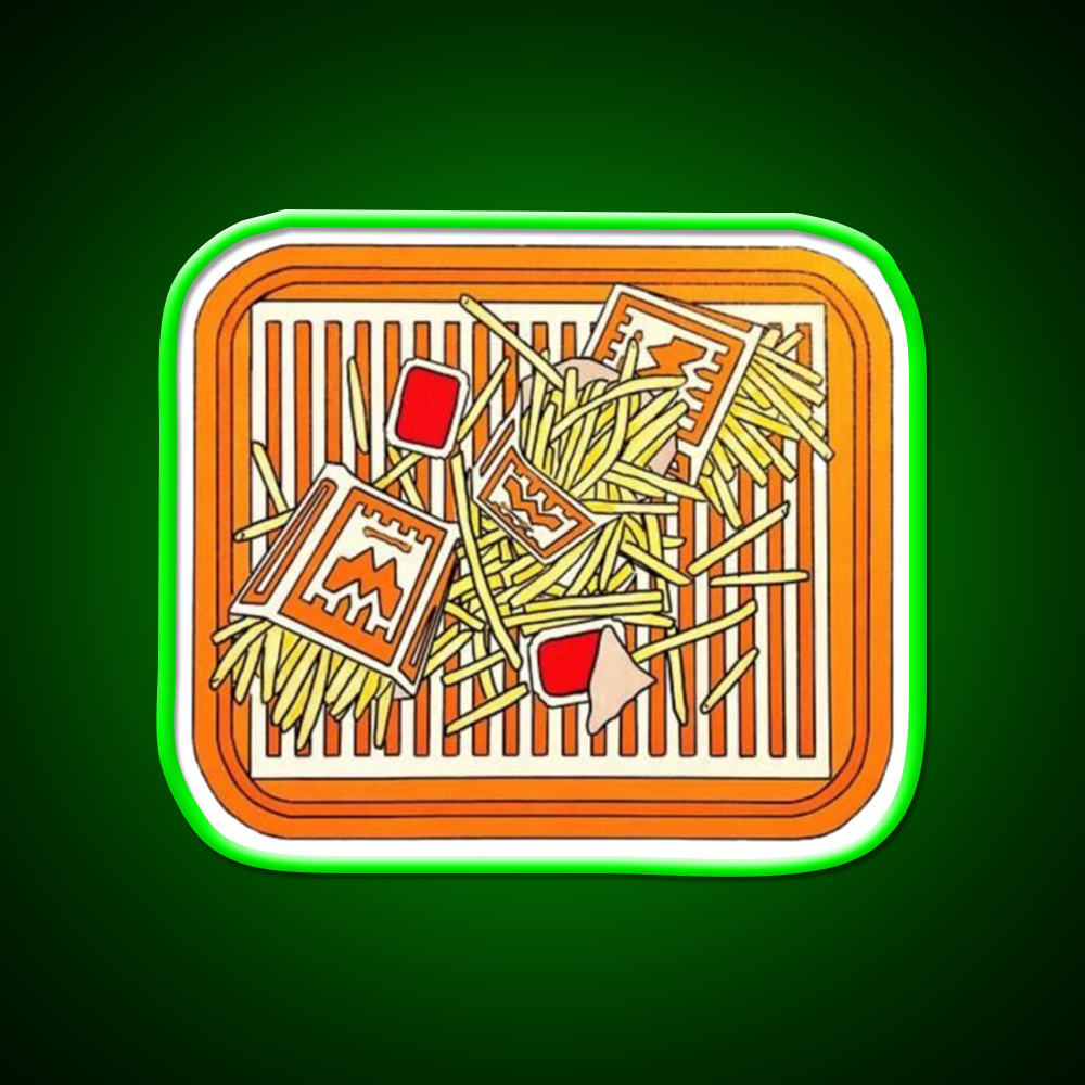 Whataburger Fries Fast Food Led Neon Sign For Burger Place Rgb Color