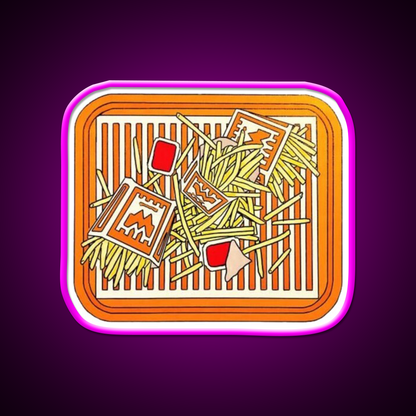 Whataburger Fries Fast Food Led Neon Sign For Burger Place Rgb Color