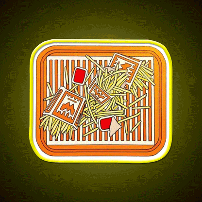 Whataburger Fries Fast Food Led Neon Sign For Burger Place Rgb Color