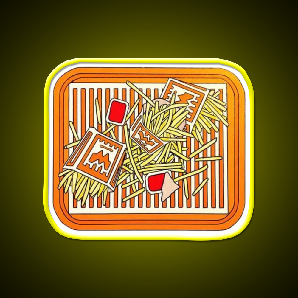 Whataburger Fries Fast Food Led Neon Sign For Burger Place Rgb Color