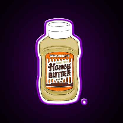 Whataburger Honey Butter Sauce Fast Food Led Neon Sign For Burger Place Rgb Color - Shineneon