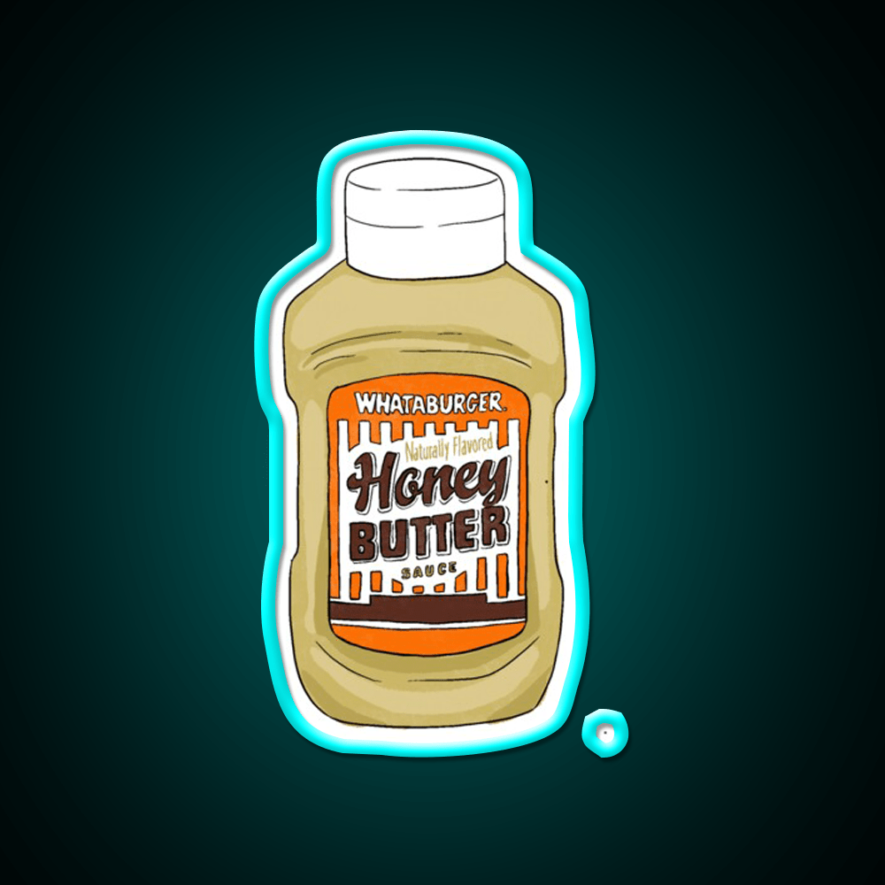 Whataburger Honey Butter Sauce Fast Food Led Neon Sign For Burger Place Rgb Color - Shineneon