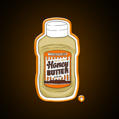 Whataburger Honey Butter Sauce Fast Food Led Neon Sign For Burger Place Rgb Color - Shineneon