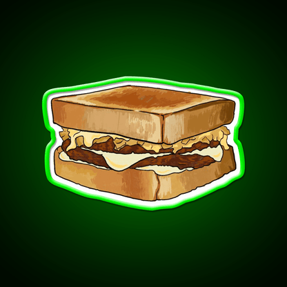 Whataburger Patty Melt Fast Food Led Neon Sign For Burger Place Rgb Color - Shineneon