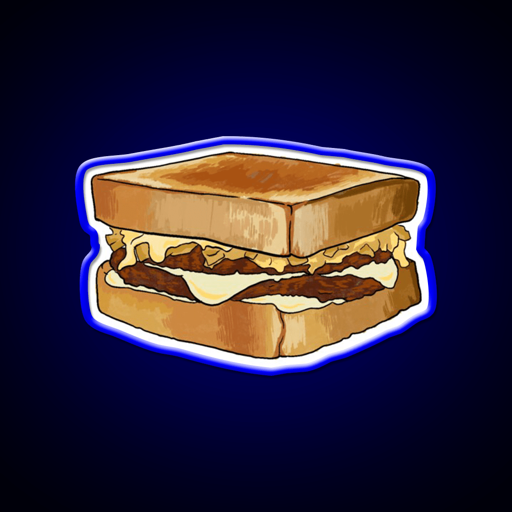 Whataburger Patty Melt Fast Food Led Neon Sign For Burger Place Rgb Color - Shineneon