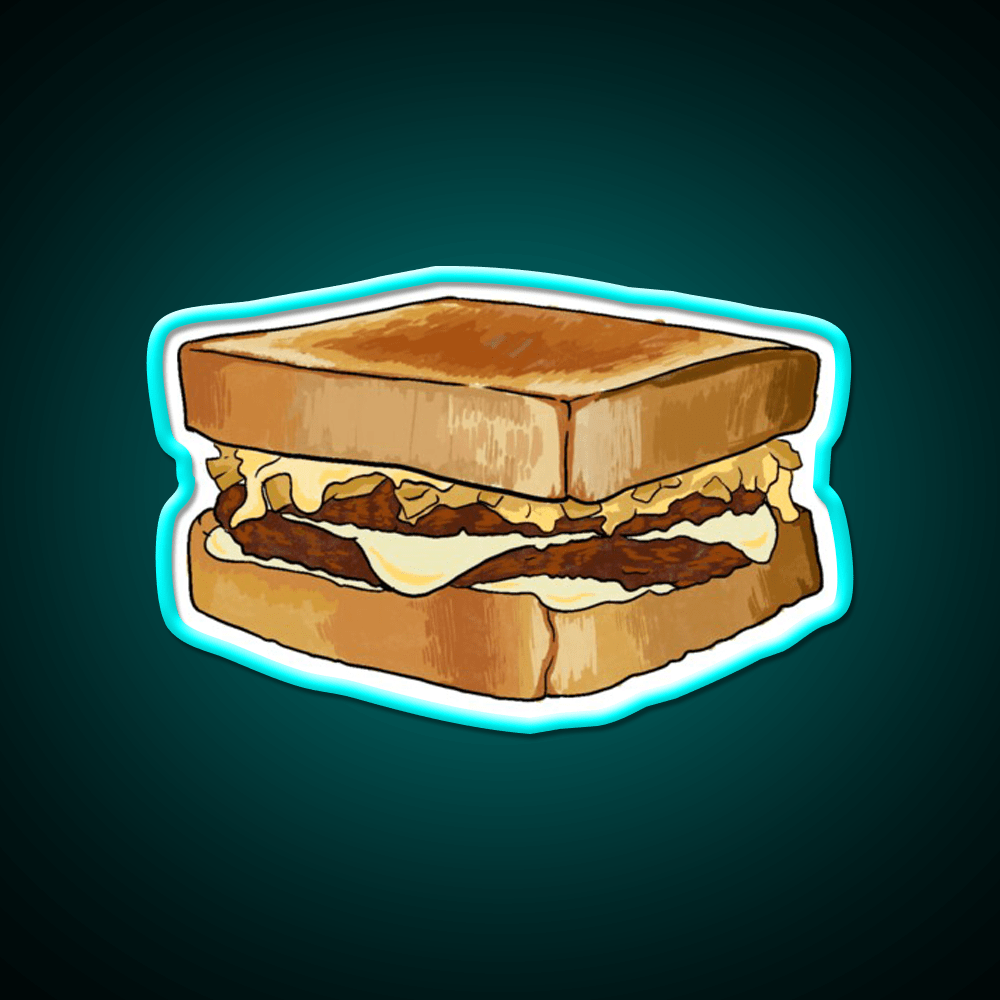 Whataburger Patty Melt Fast Food Led Neon Sign For Burger Place Rgb Color - Shineneon