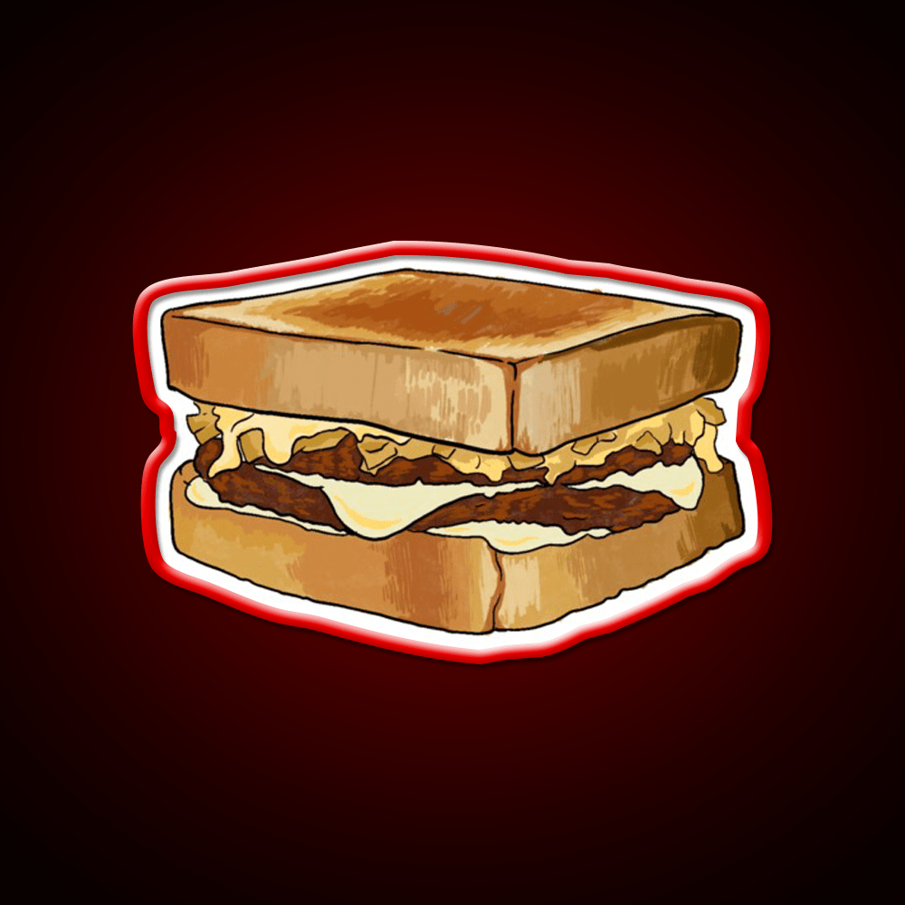 Whataburger Patty Melt Fast Food Led Neon Sign For Burger Place Rgb Color - Shineneon