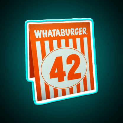 Whataburger Table Tent Fast Food Led Neon Sign For Burger Place Rgb Color - Shineneon