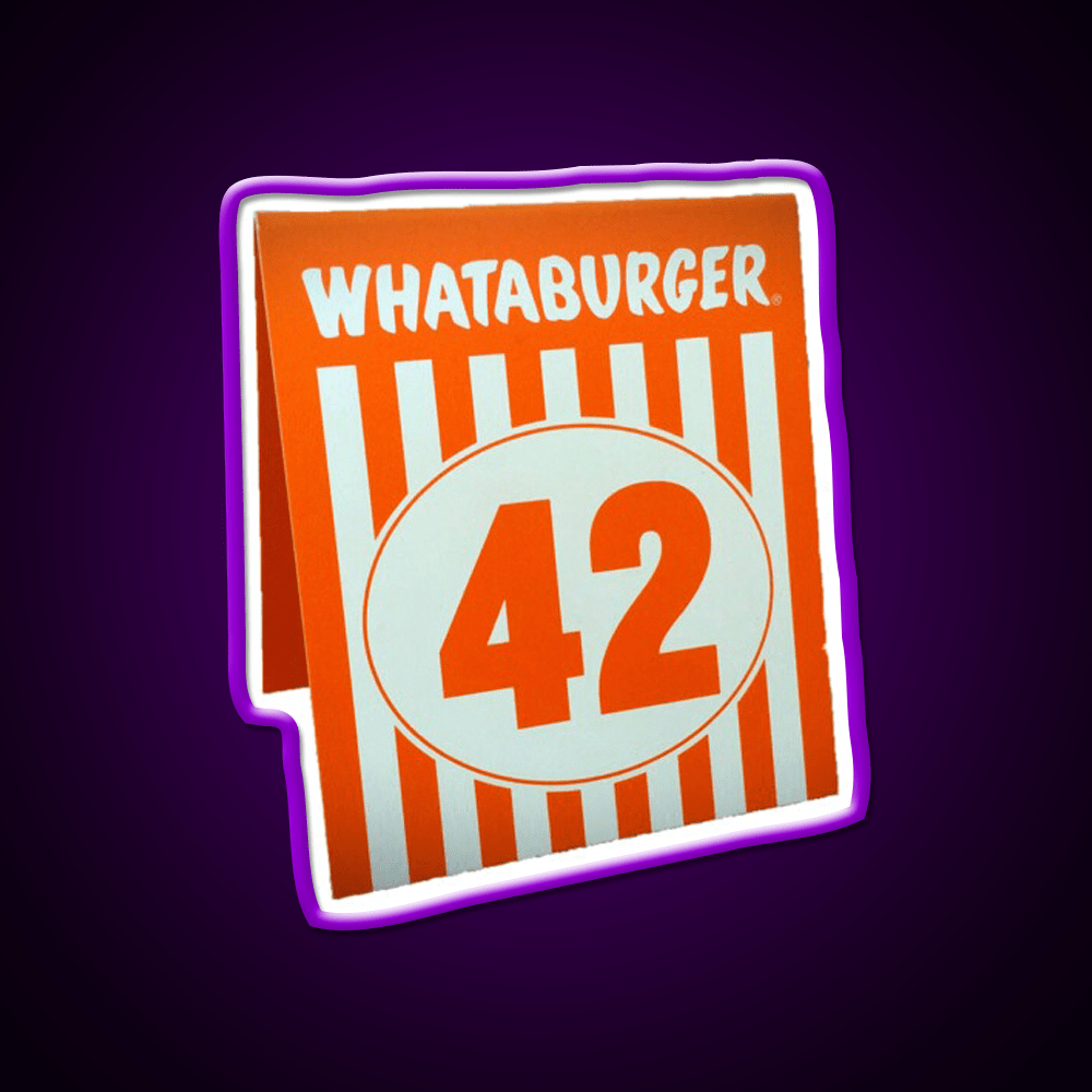 Whataburger Table Tent Fast Food Led Neon Sign For Burger Place Rgb Color - Shineneon