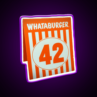 Whataburger Table Tent Fast Food Led Neon Sign For Burger Place Rgb Color - Shineneon