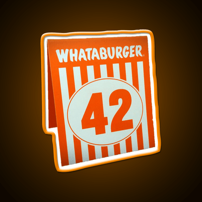 Whataburger Table Tent Fast Food Led Neon Sign For Burger Place Rgb Color - Shineneon