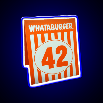 Whataburger Table Tent Fast Food Led Neon Sign For Burger Place Rgb Color - Shineneon