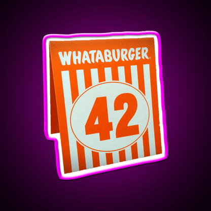 Whataburger Table Tent Fast Food Led Neon Sign For Burger Place Rgb Color - Shineneon