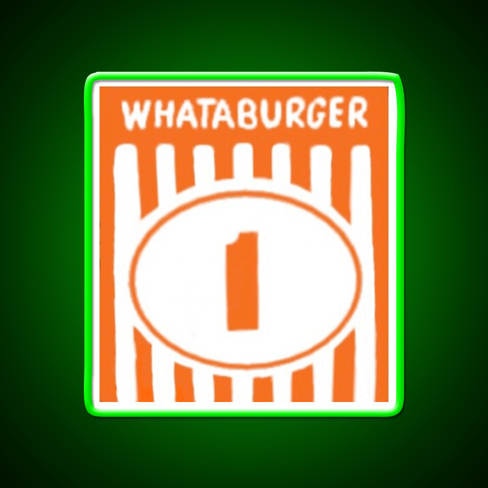 Whataburger Tent Fast Food Led Neon Sign For Burger Place Rgb Color - Shineneon