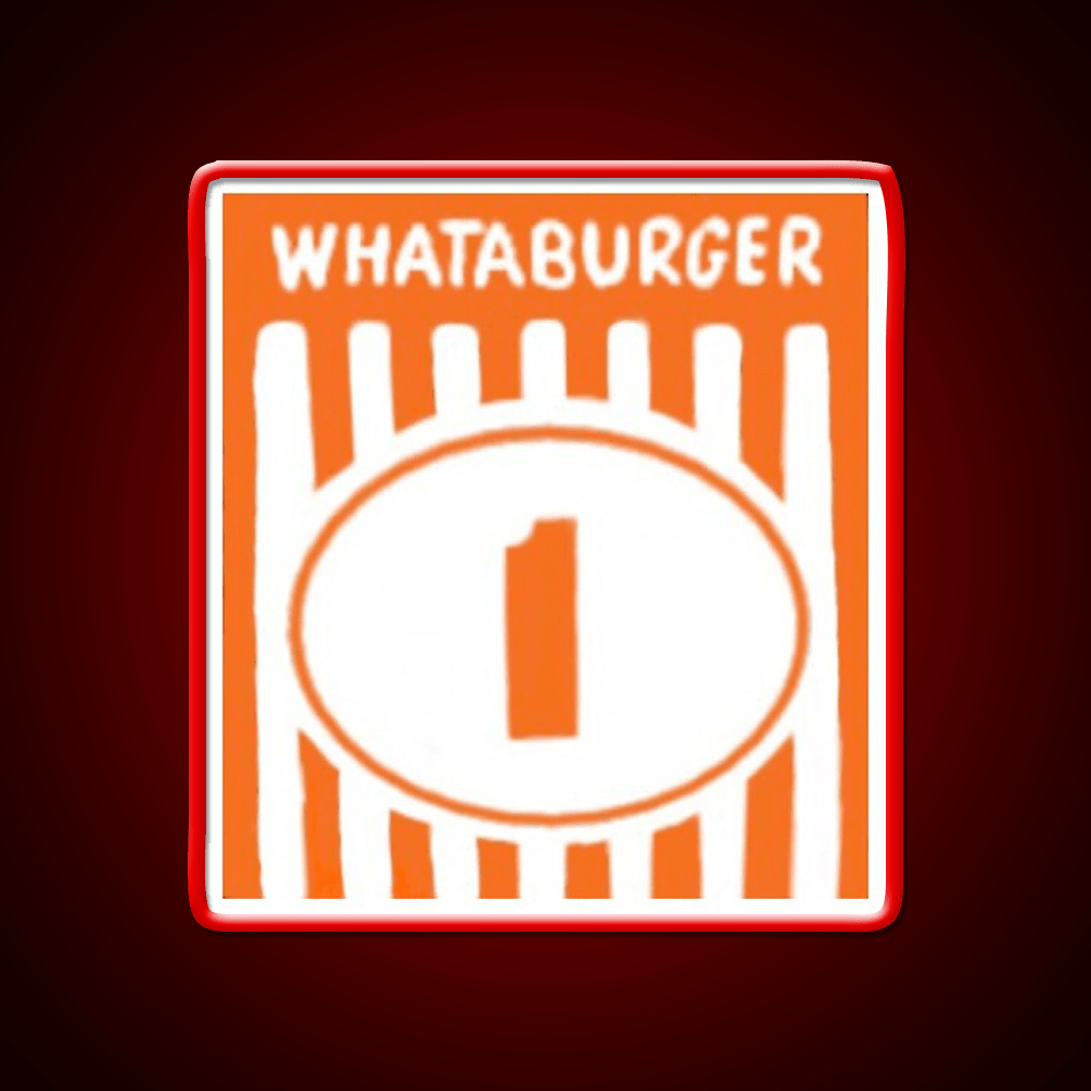 Whataburger Tent Fast Food Led Neon Sign For Burger Place Rgb Color - Shineneon