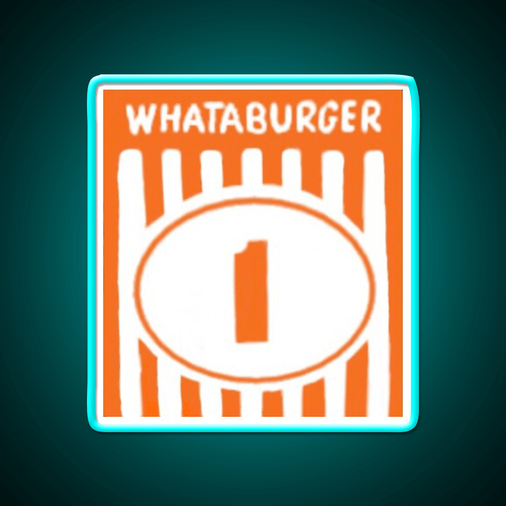 Whataburger Tent Fast Food Led Neon Sign For Burger Place Rgb Color - Shineneon