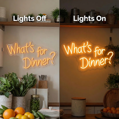 What's For Dinner LED Neon Sign - Shineneon