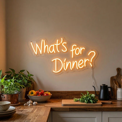 What's For Dinner LED Neon Sign - Shineneon