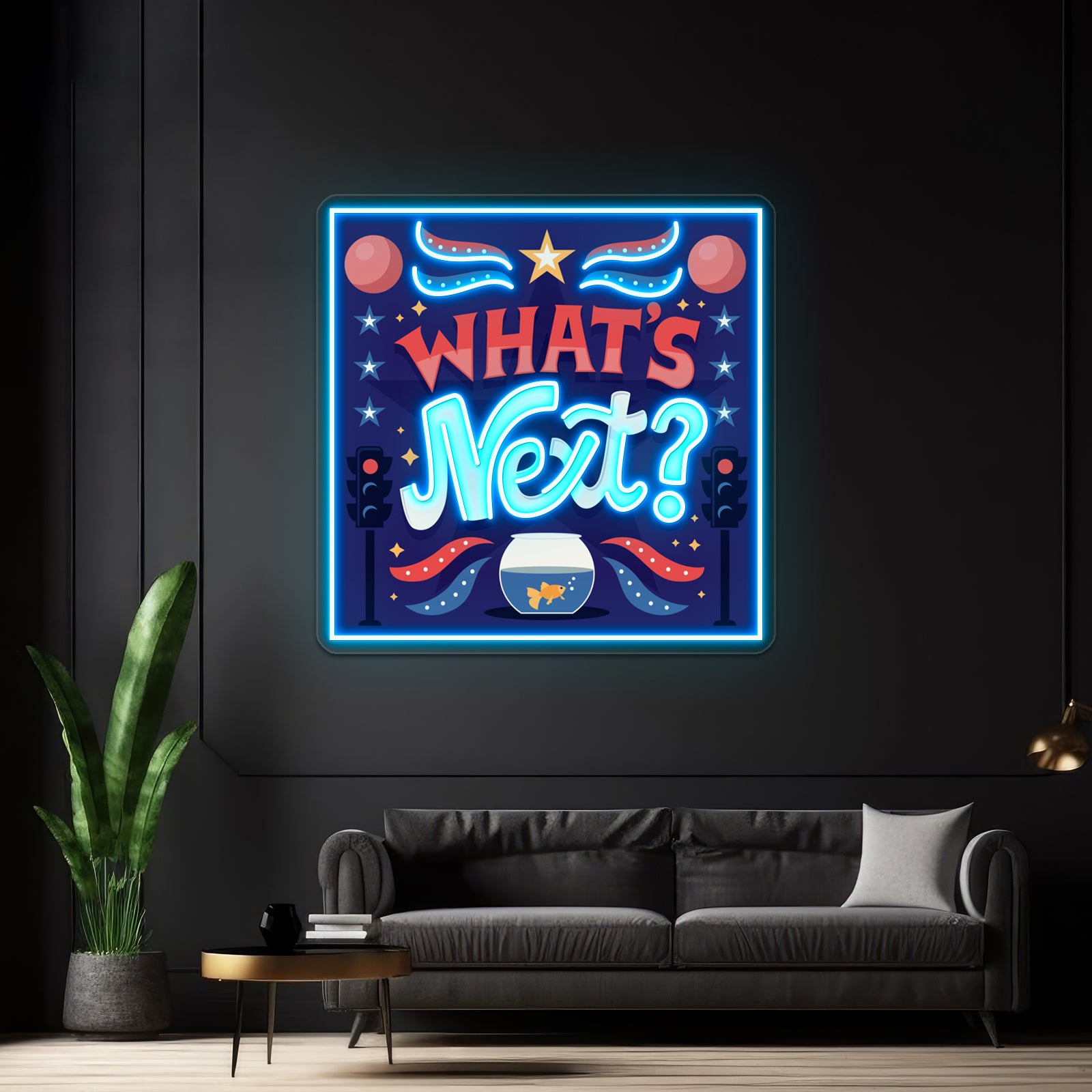 Whats Next Artwork Neon Signs Custom | Shineneon