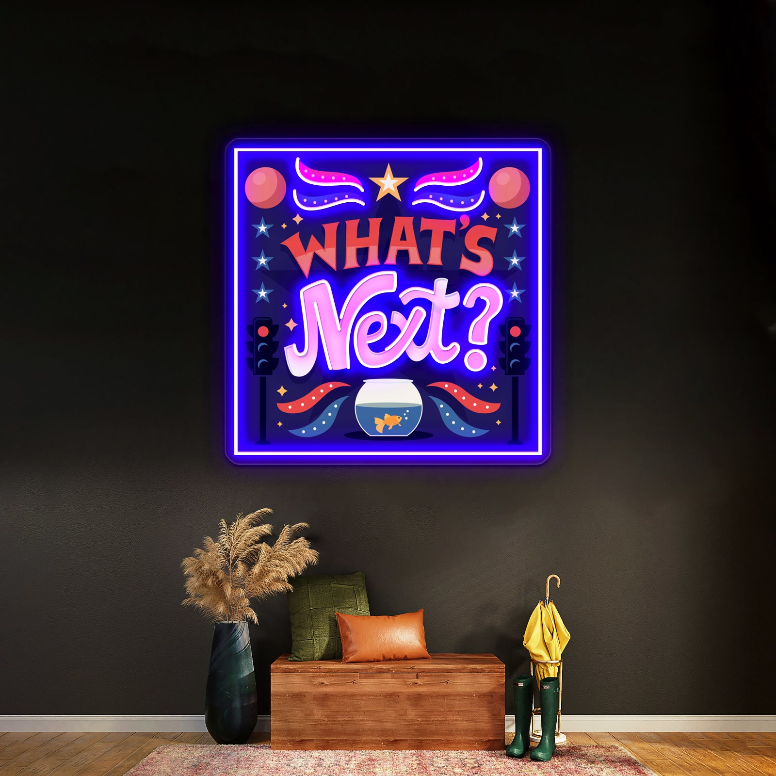 Whats Next Artwork Neon Signs Custom | Shineneon