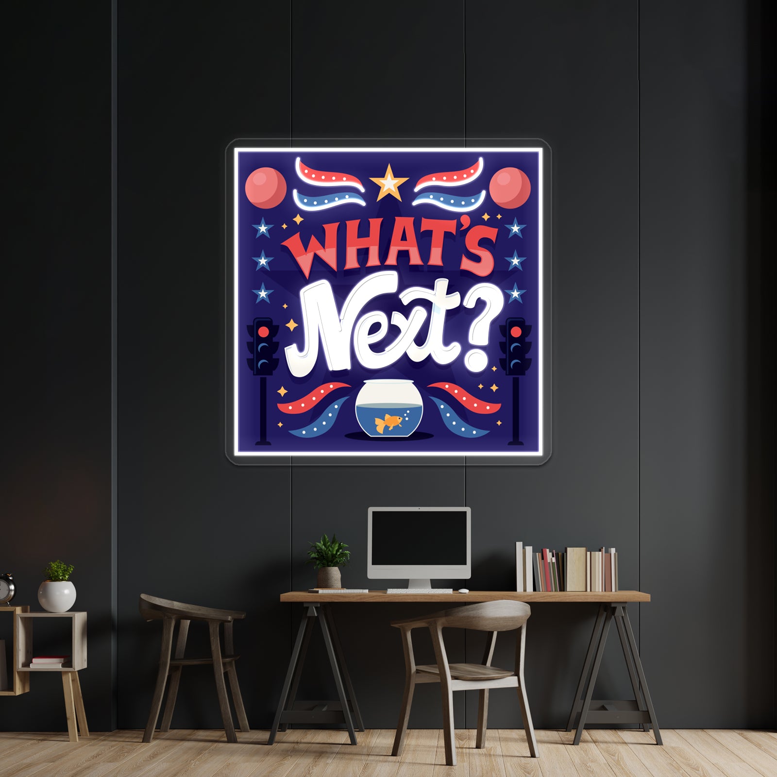 Whats Next Artwork Neon Signs Custom | Shineneon