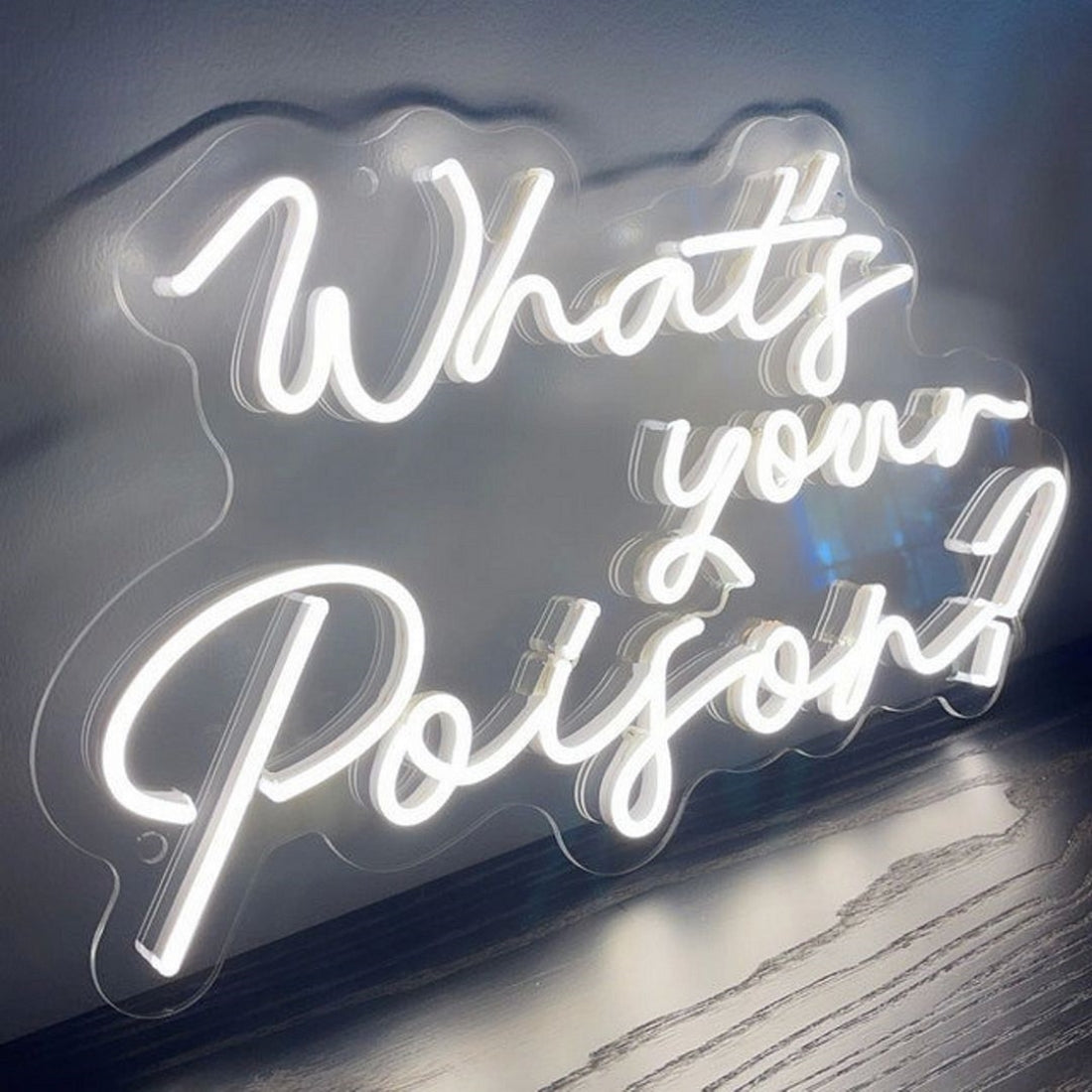 Whats Your Poison Led Sign Business Neon Signs Wall Art