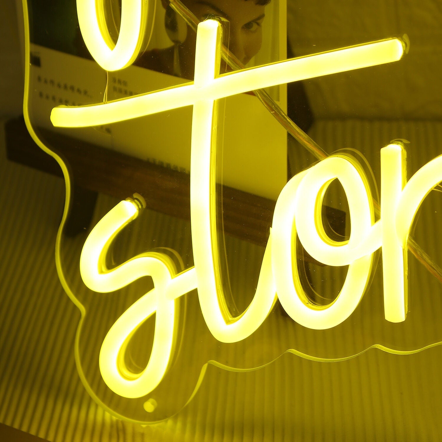 Whats Your Story Yellow Led Neon Sign - Shineneon
