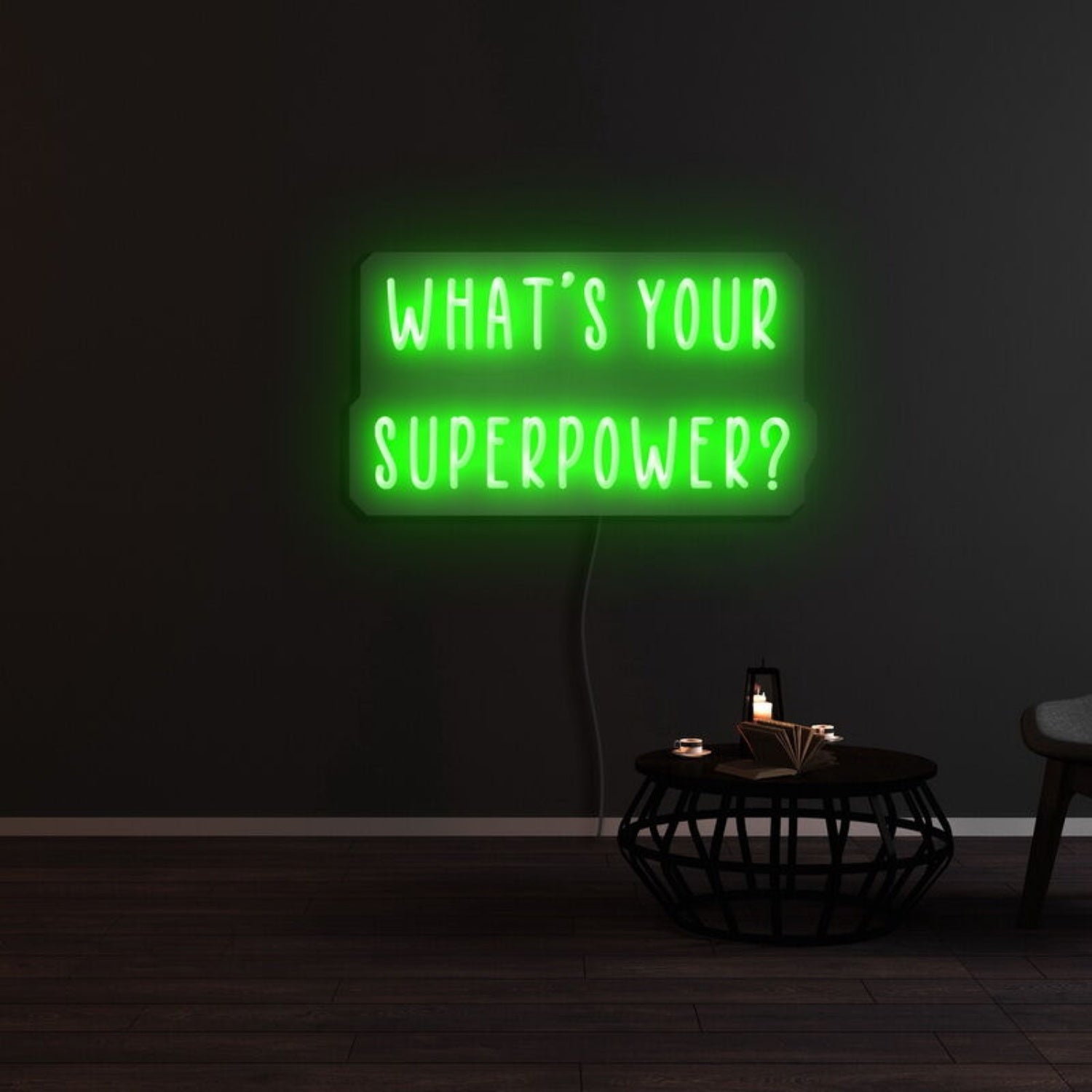 Whats Your Superpower Led Neon Sign - Shineneon