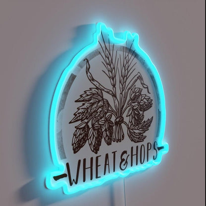 Wheat And Hops Rgb Led Neon Sign - Shineneon