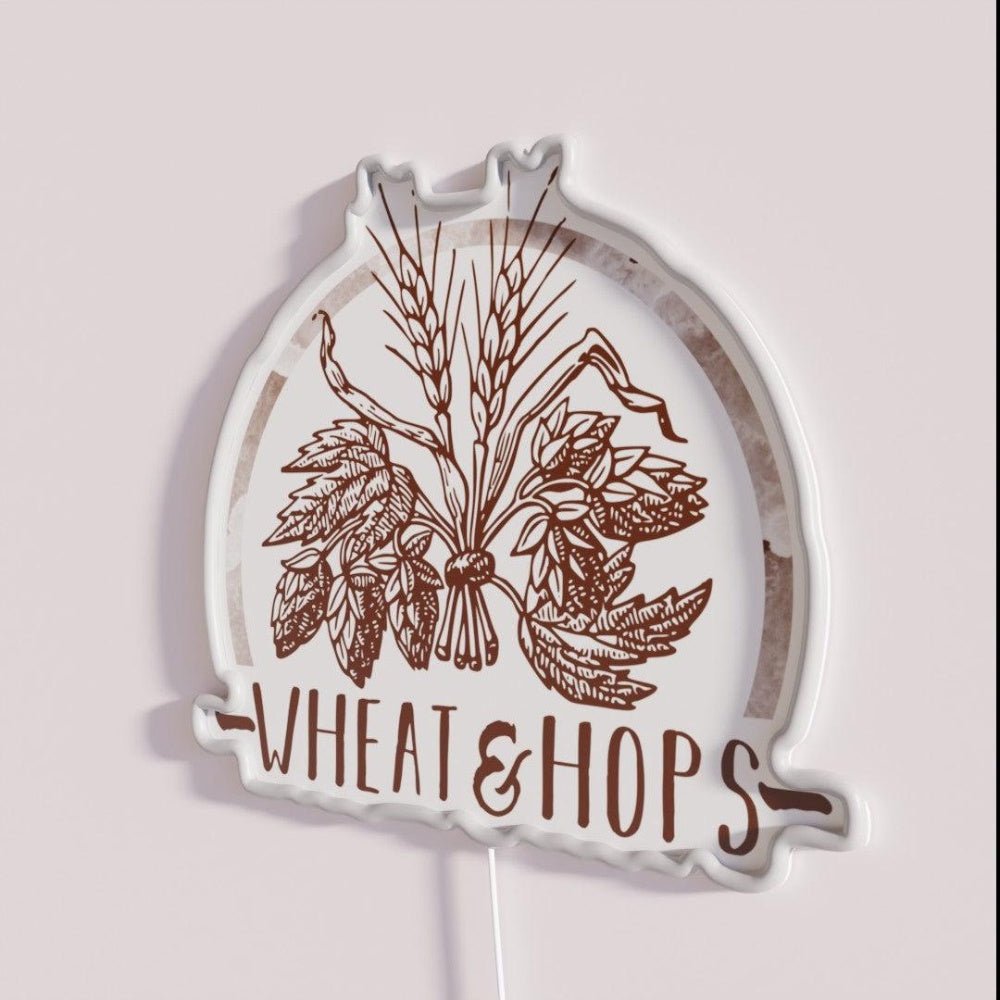 Wheat And Hops Rgb Led Neon Sign - Shineneon