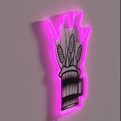 Wheat Beer Rgb Led Neon Sign - Shineneon