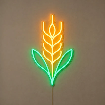 Wheat Ear With Leaves LED Neon Sign high-converting product image