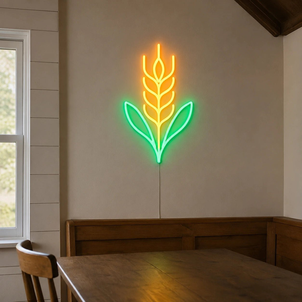 Wheat Ear With Leaves LED Neon Sign - Shineneon