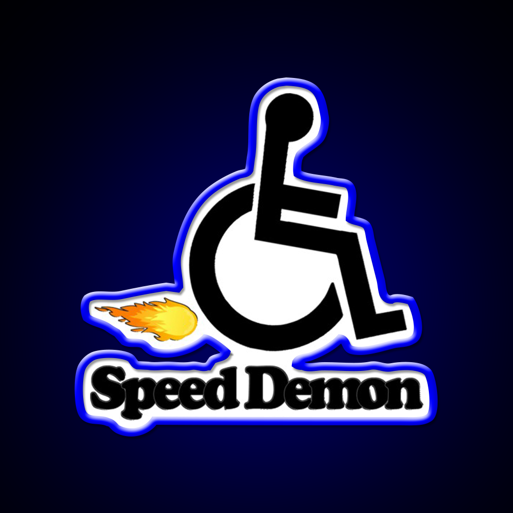 Wheelchair Speed Demon Beer Bar Decor Led Neon Sign Rgb Color - LED neon sign view 5