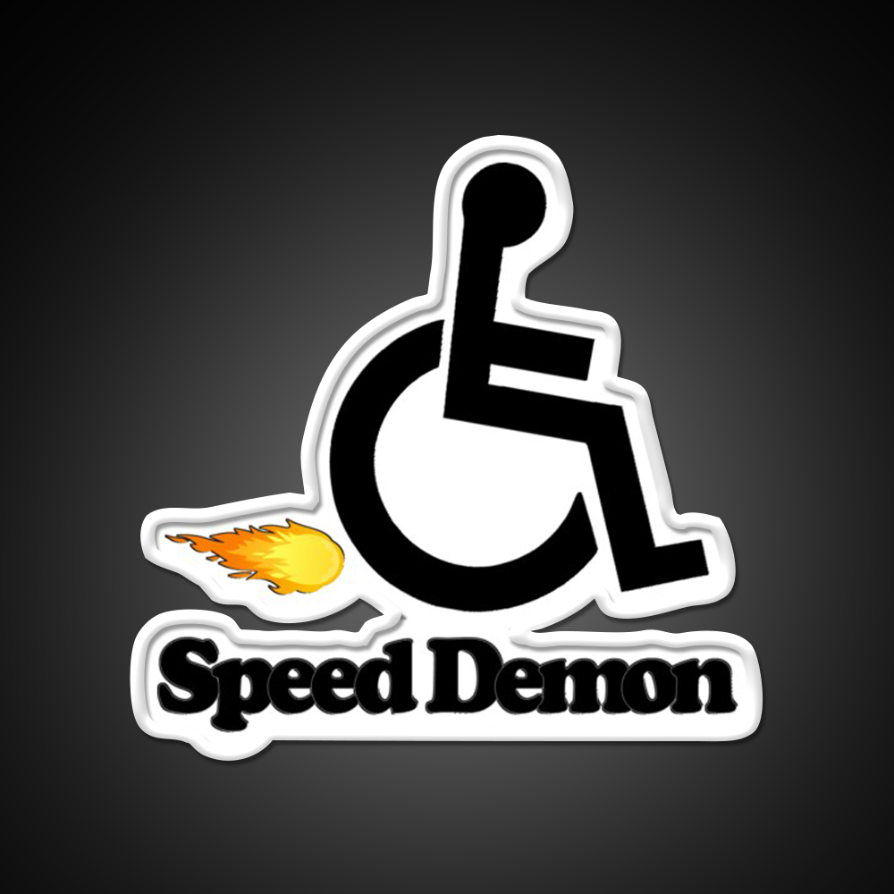 Wheelchair Speed Demon Beer Bar Decor Led Neon Sign Rgb Color - LED neon sign view 11