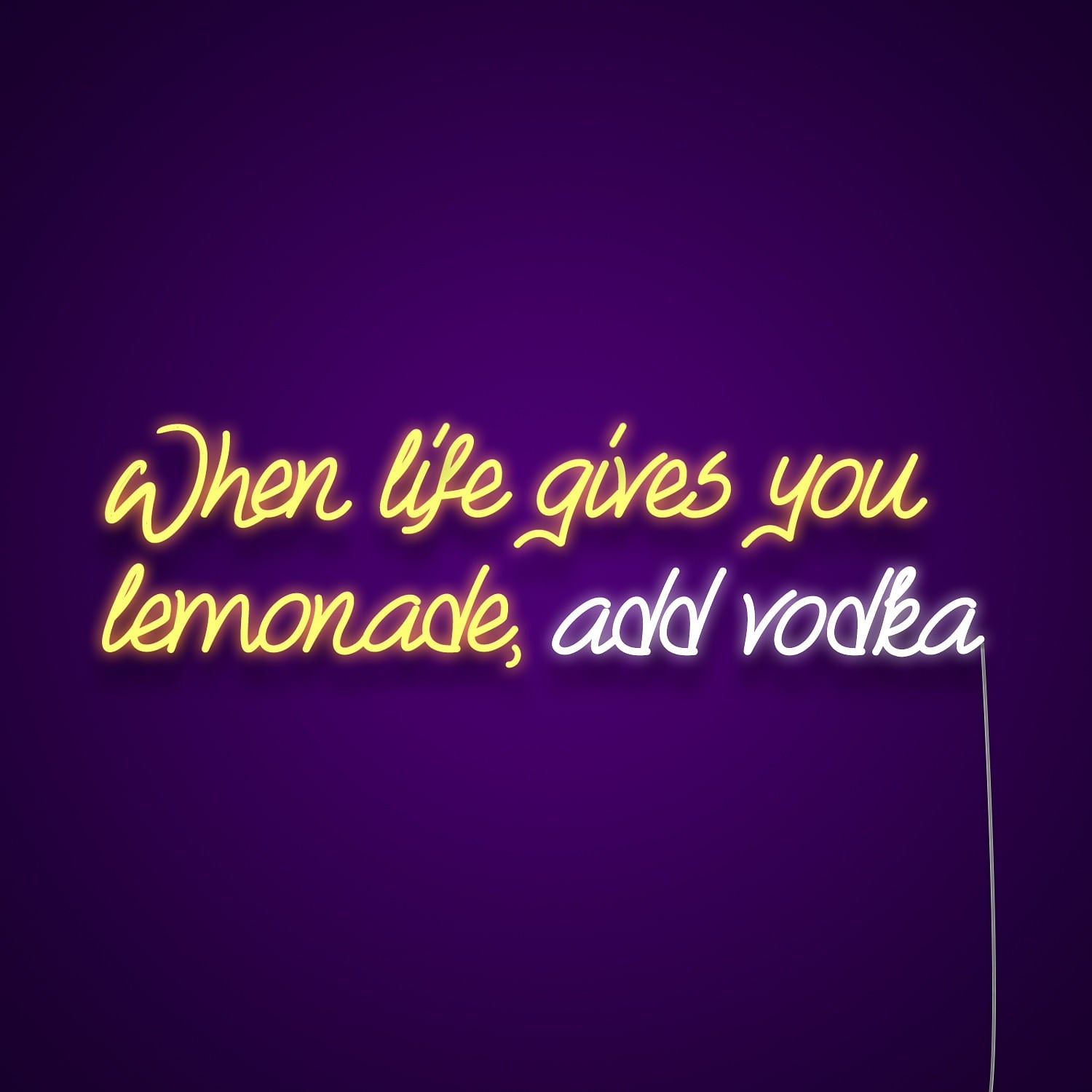When Life Gives You Lemonade Add Vodka Led Neon Signs Wall Art | Shineneon