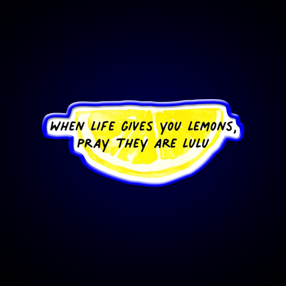 When Life Gives You Lemons Lulu Lemon Slice Gym Fitness Led Neon Sign Rgb Color